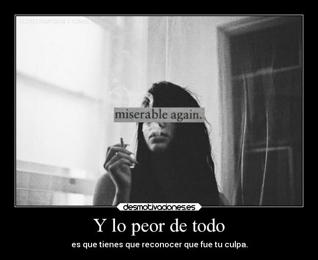 carteles vida miserableotraveztalcuallacostumbre khirara elunicoquemeamaesmigorylecorrespondomuybien carajoo desmotivaciones