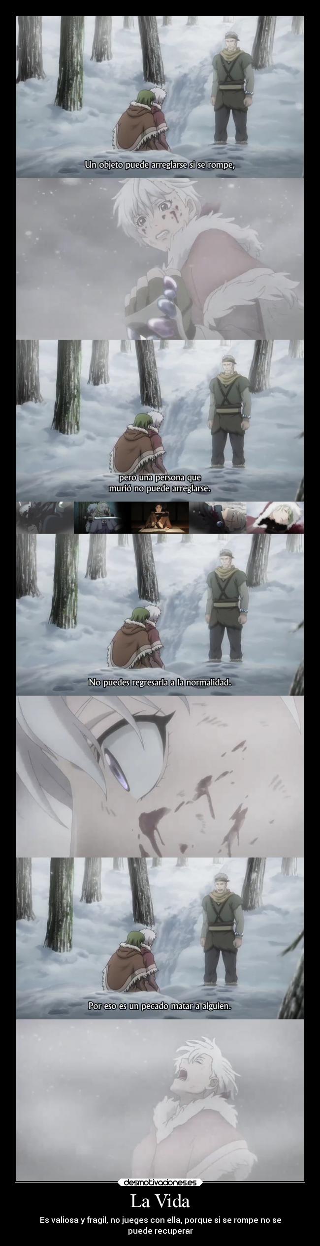 La Vida - Es valiosa y fragil, no jueges con ella, porque si se rompe no se
puede recuperar