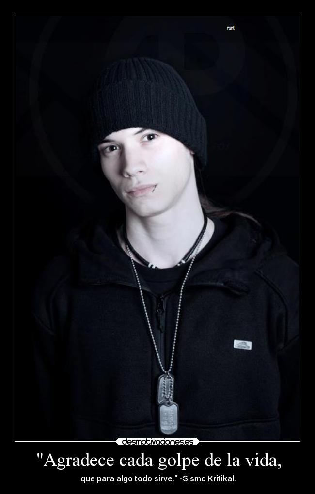 Agradece cada golpe de la vida, - 