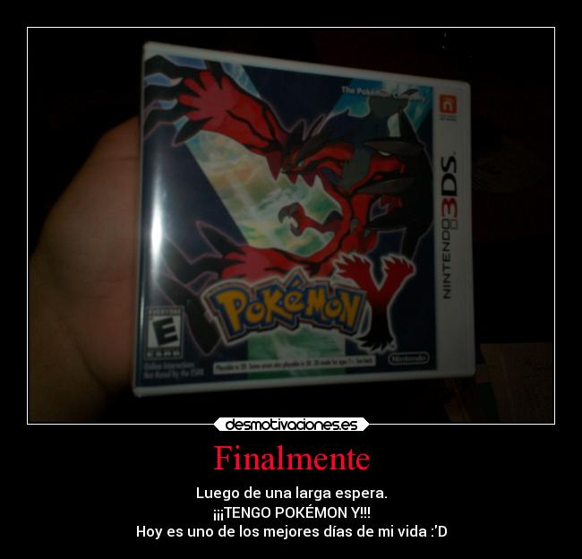 carteles vida videojuegos anime pokemon otaku devilbrigade feliz finalmente mejores dias yveltal nintendo3ds desmotivaciones