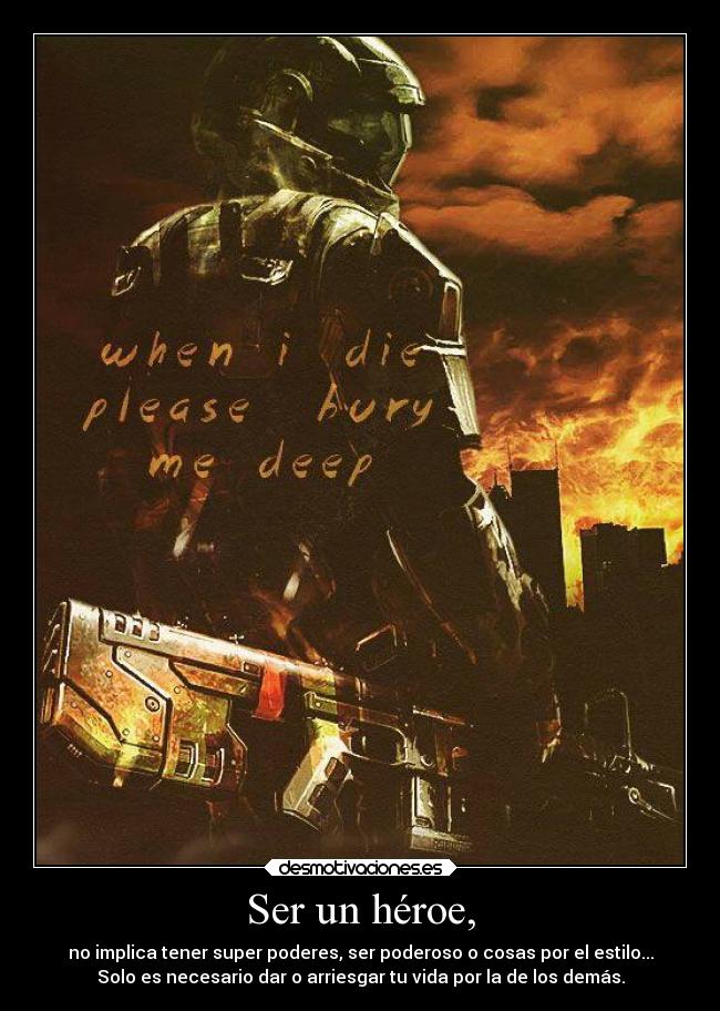 Ser un héroe, -