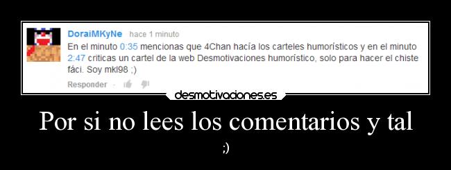 Por si no lees los comentarios y tal - ;)