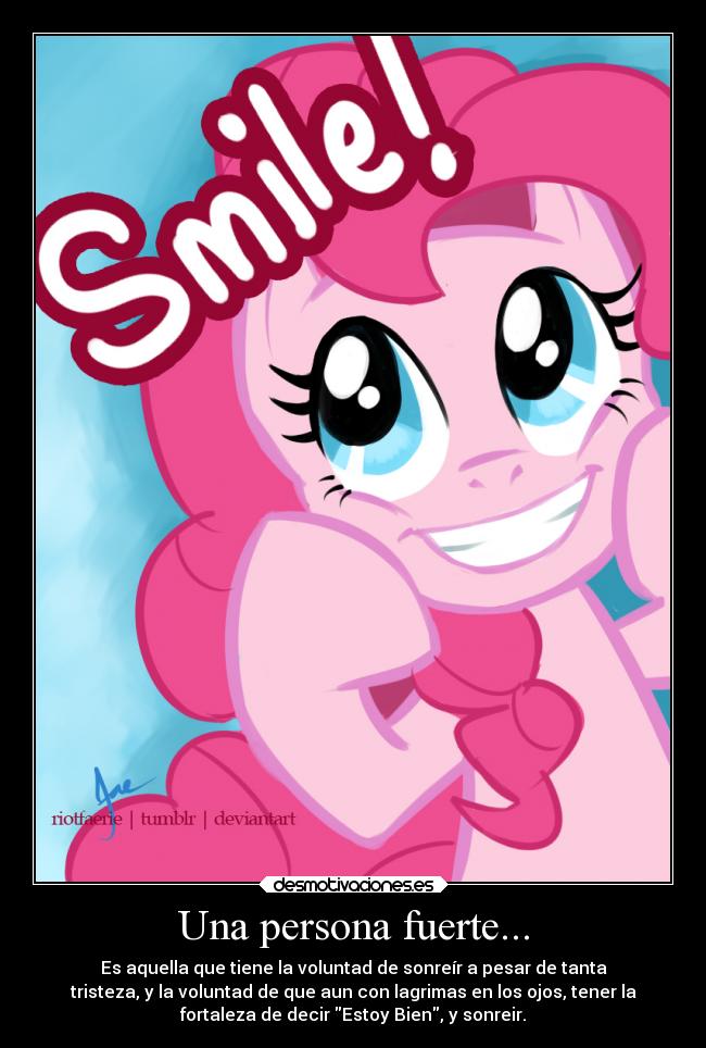 Una persona fuerte... -