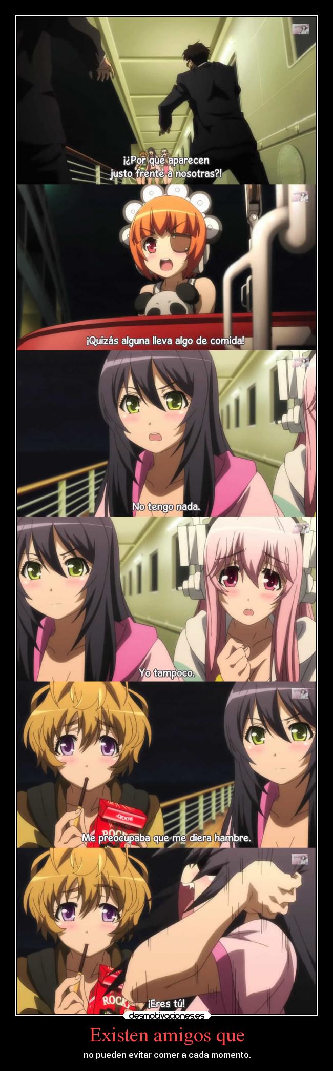 carteles amigos amigos amistad humor anime super sonico the animation suzu fuuri zombies comer desmotivaciones