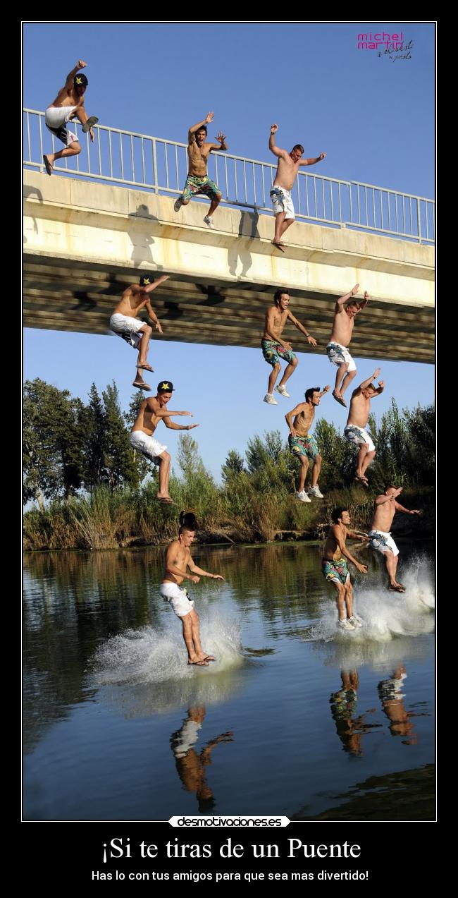 ¡Si te tiras de un Puente - Has lo con tus amigos para que sea mas divertido!