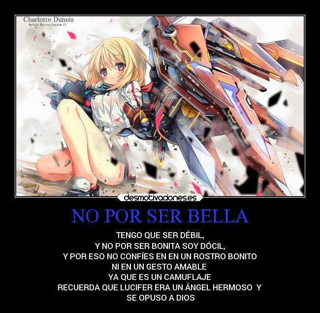NO POR SER BELLA - 