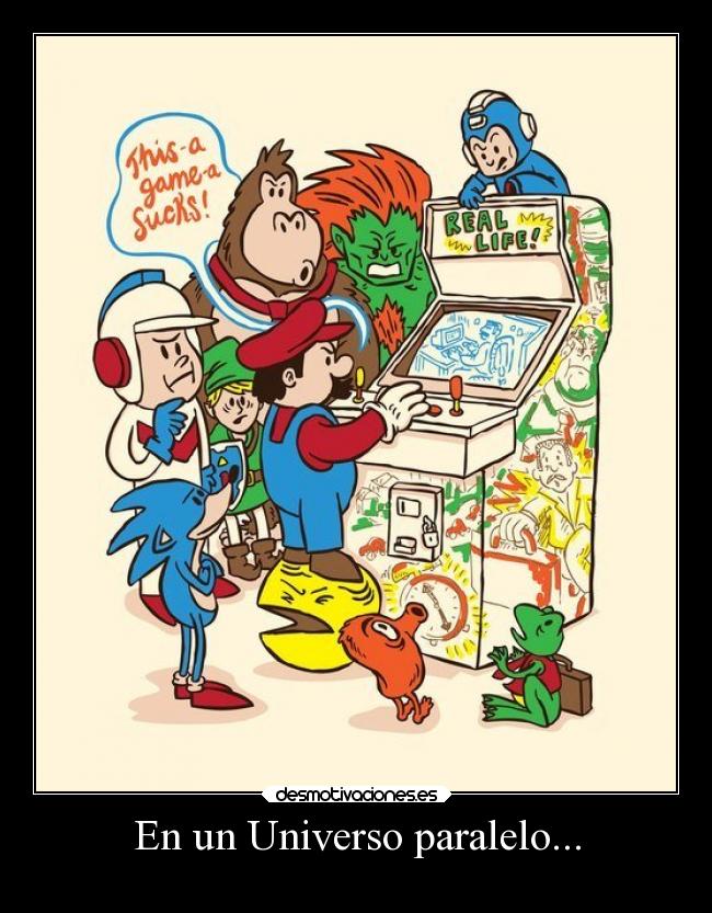 carteles amigos vidoejuegos mario sonic sea desmotivaciones