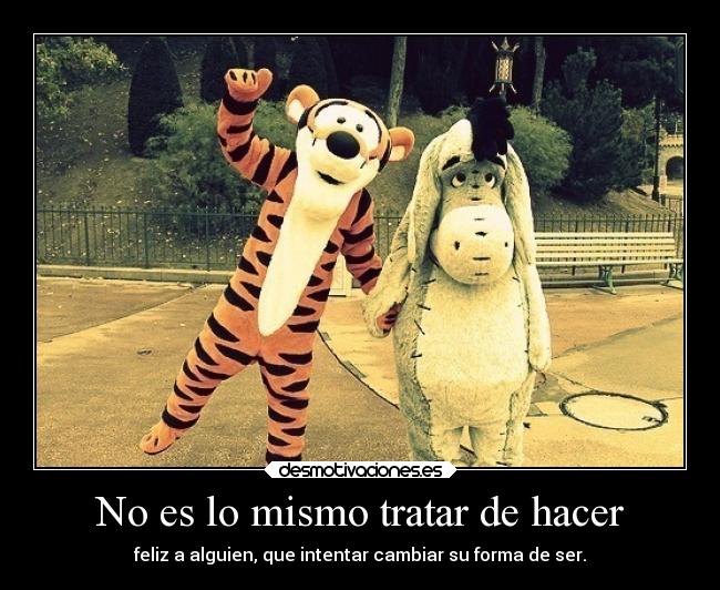 No es lo mismo tratar de hacer -