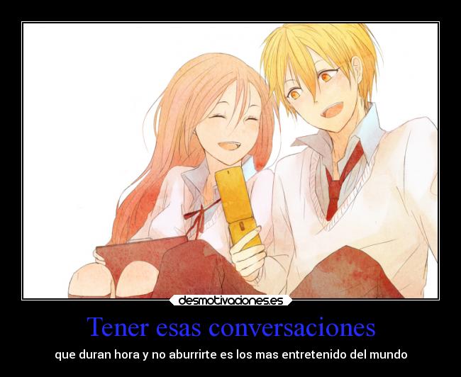 Tener esas conversaciones -