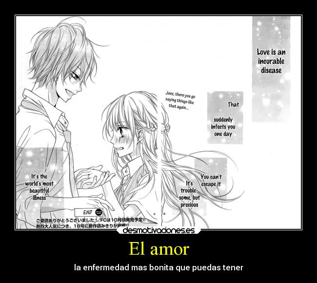 El amor - la enfermedad mas bonita que puedas tener