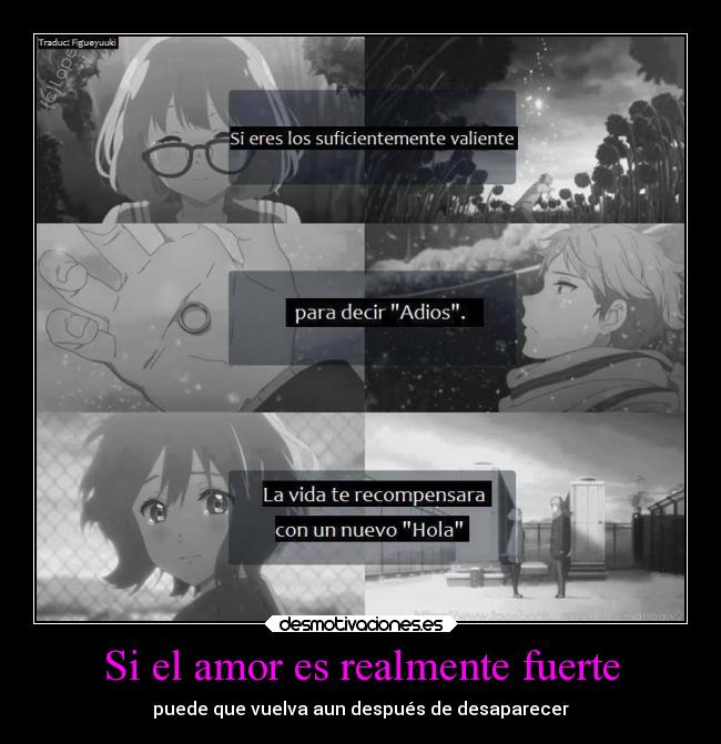 Si el amor es realmente fuerte -