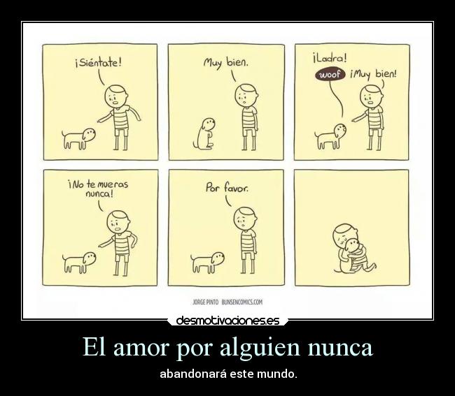 El amor por alguien nunca - 