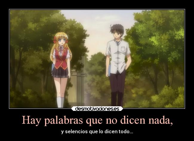 Hay palabras que no dicen nada, -