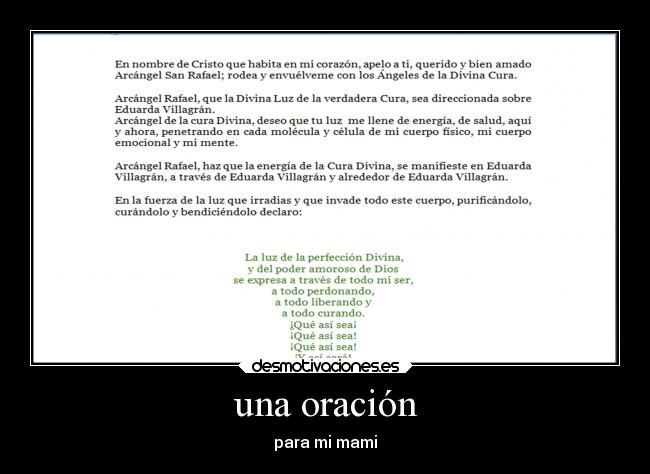 una oración -