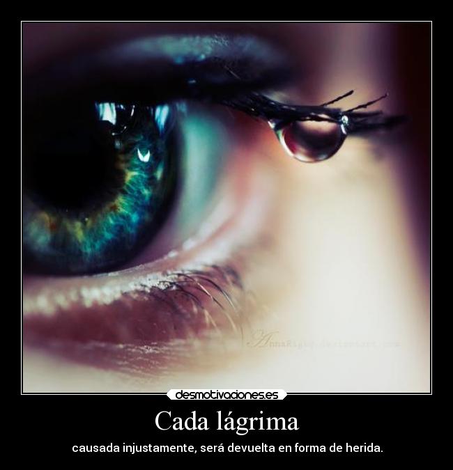 Cada lágrima -