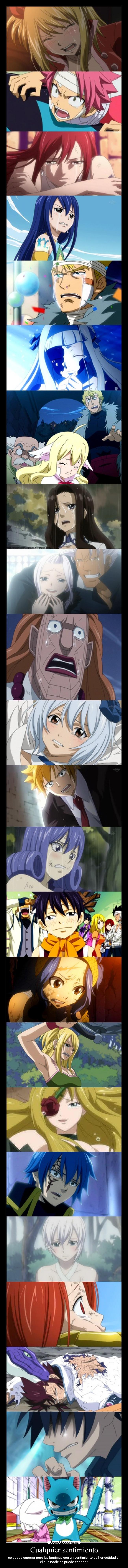 carteles amor sentimientos anime fairy tail superar lagrimas honestidad que nadie escapa triztesa desmotivaciones