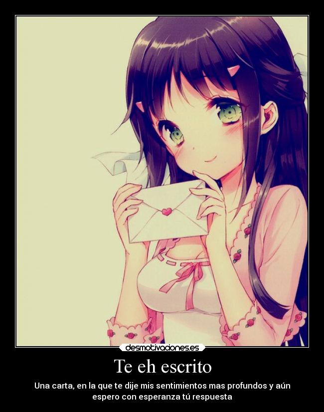 carteles anime amor esperanza carta esperar desmotivaciones