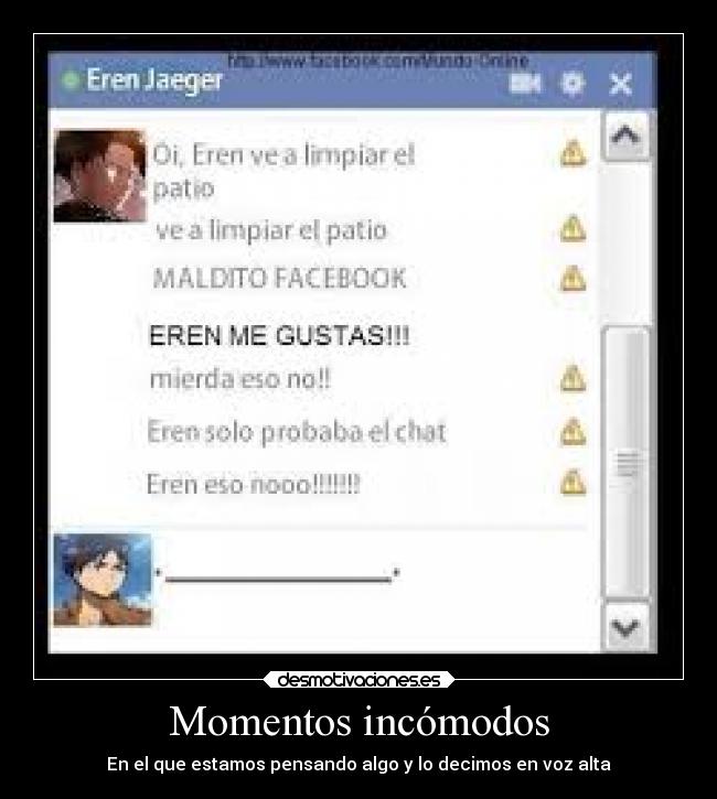 Momentos incómodos -