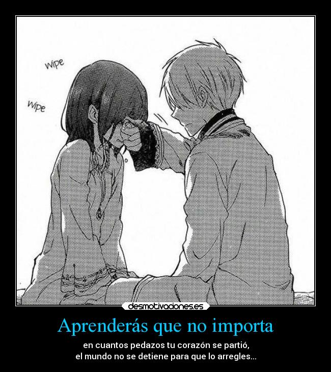 Aprenderás que no importa - 