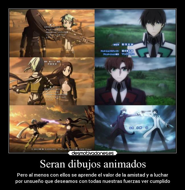 carteles anime desmotivaciones