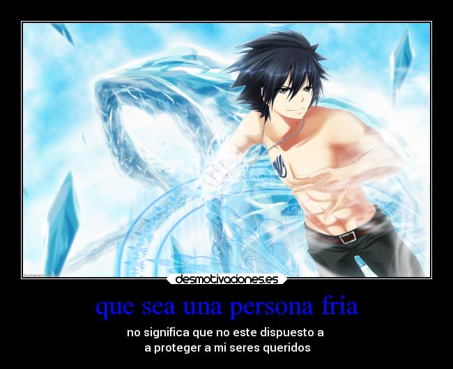 carteles anime fairy tail grey desmotivaciones