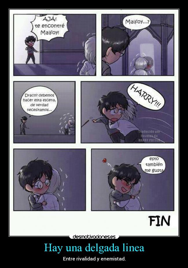 carteles anime harry potter draco malfoy kawaii desmotivaciones