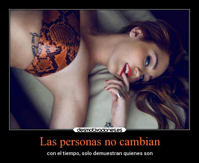 Las personas no cambian - 