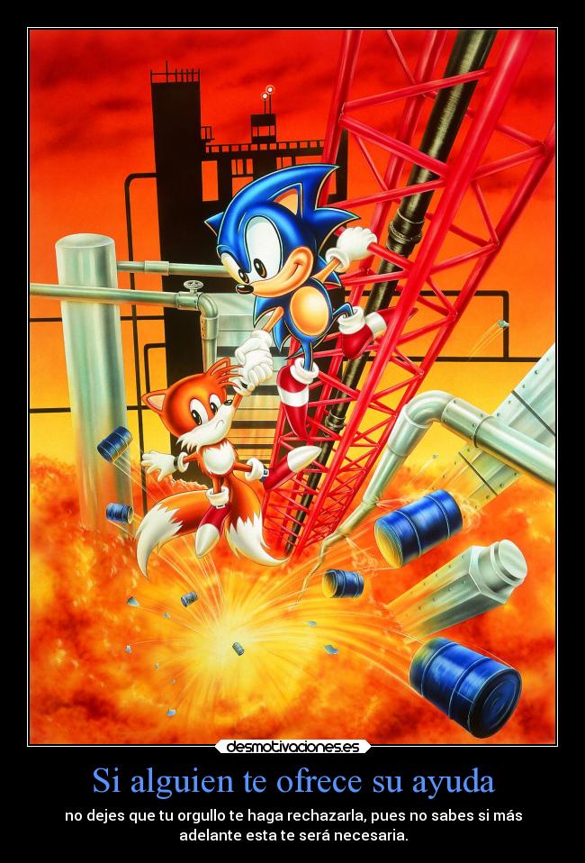 carteles ayuda ayuda amistad clanderaulfc ejercitodemar sonic orgullo desmotivaciones