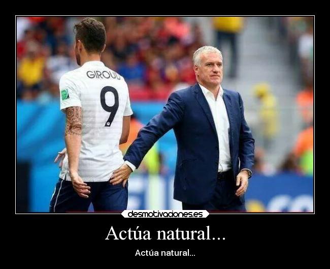 carteles chiste futbol francia actua natural mano indiscreta desmotivaciones