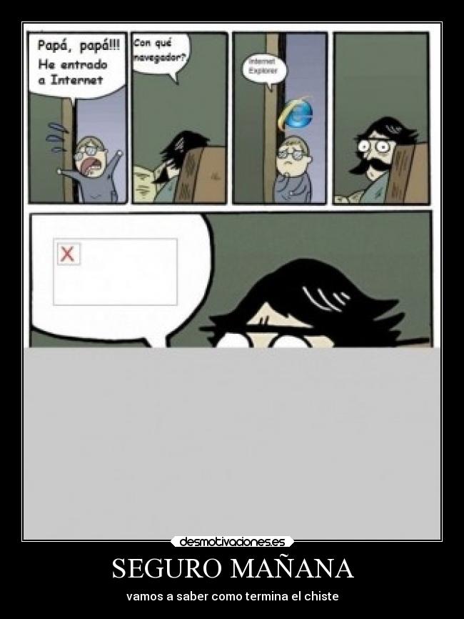 carteles chiste humor stare dad seguro manana vamos saber como termina desmotivaciones