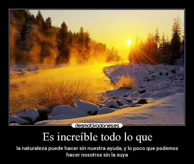 Es increíble todo lo que - 