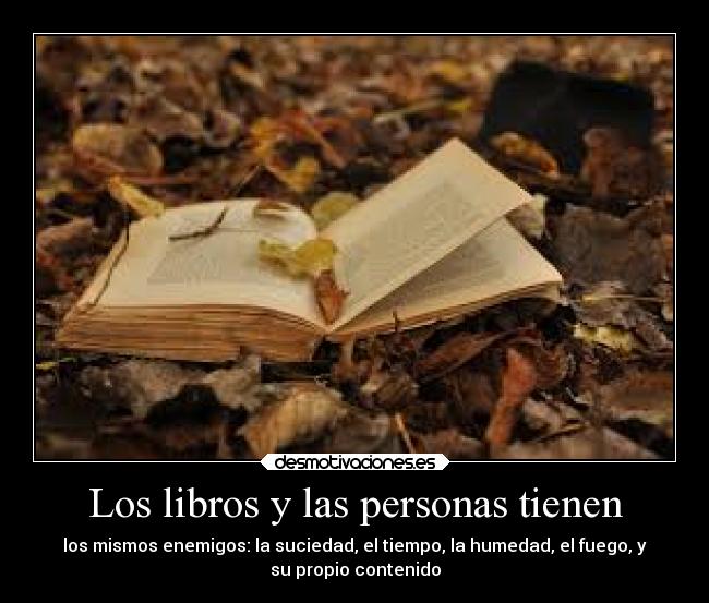 Los libros y las personas tienen -