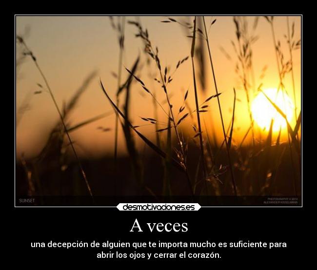A veces -