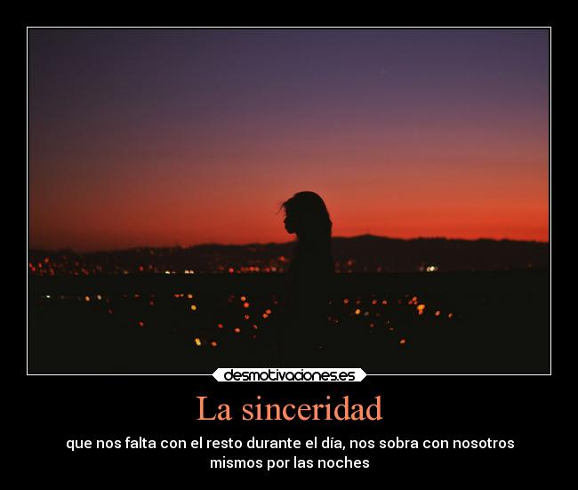 La sinceridad - 