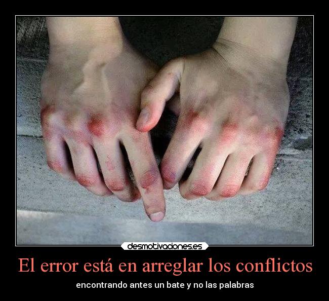 El error está en arreglar los conflictos -