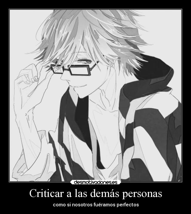 Criticar a las demás personas - 