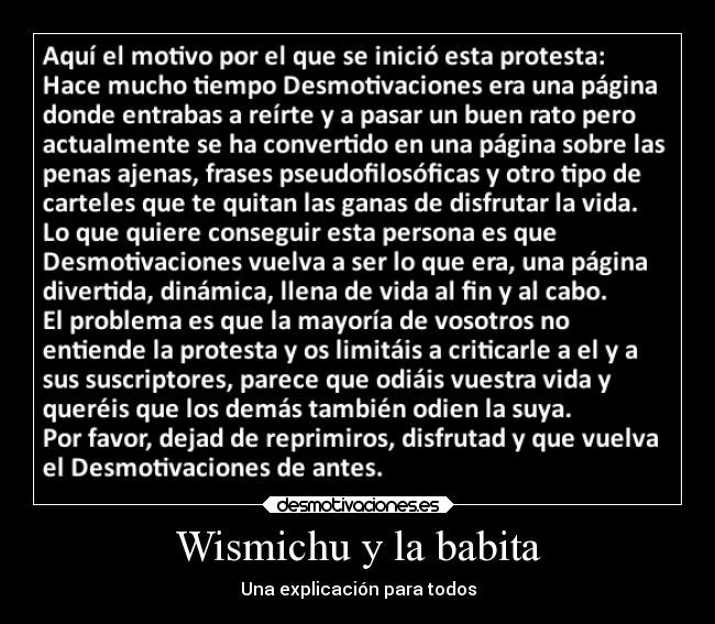 Wismichu y la babita - Una explicación para todos