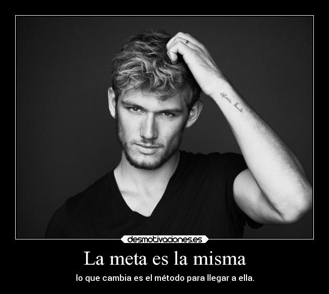 La meta es la misma - lo que cambia es el método para llegar a ella.