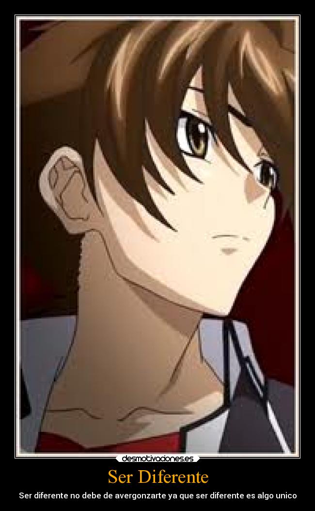 Ser Diferente - Ser diferente no debe de avergonzarte ya que ser diferente es algo unico
