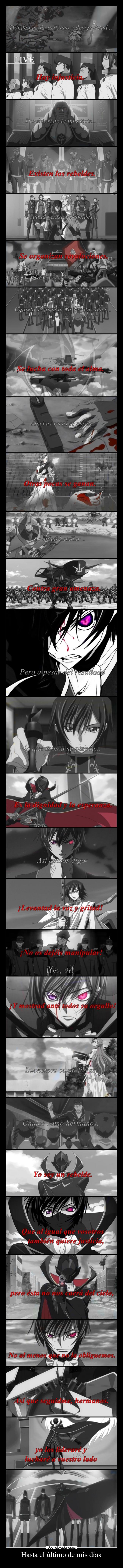 Hasta el último de mis días. - 