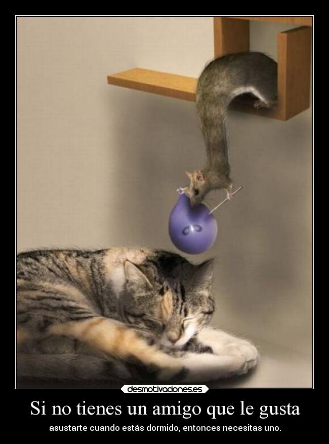 Si no tienes un amigo que le gusta - asustarte cuando estás dormido, entonces necesitas uno.