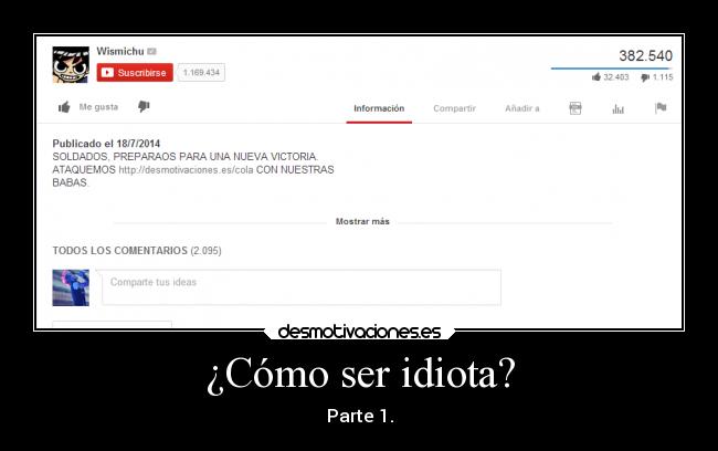 ¿Cómo ser idiota? - 