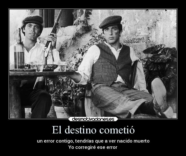 El destino cometió -