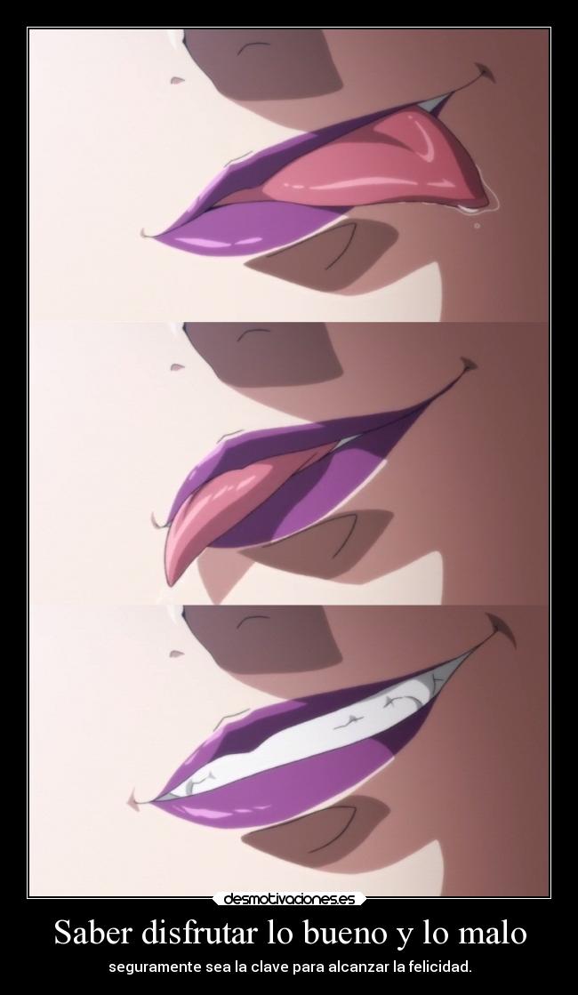 carteles dolor felicidad vida anime raptorhunters harukaze manga otaku placer disfrutar bien mal desmotivaciones