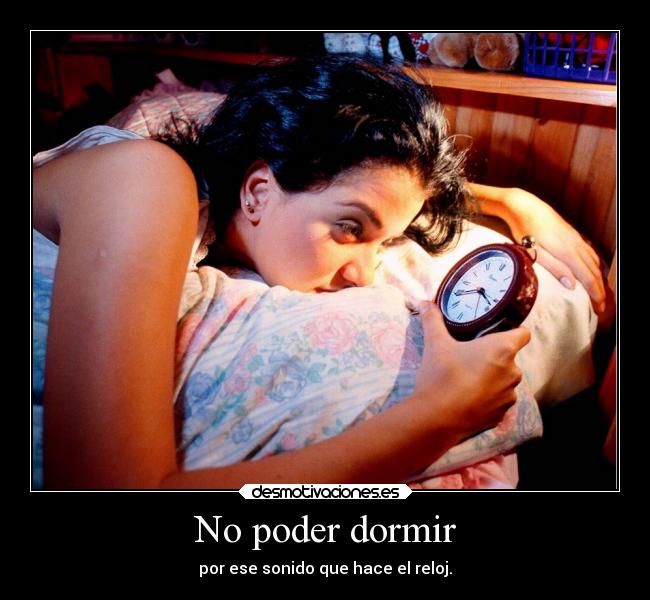 No poder dormir - 