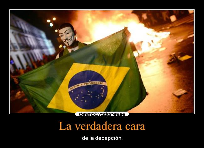 La verdadera cara - de la decepción.