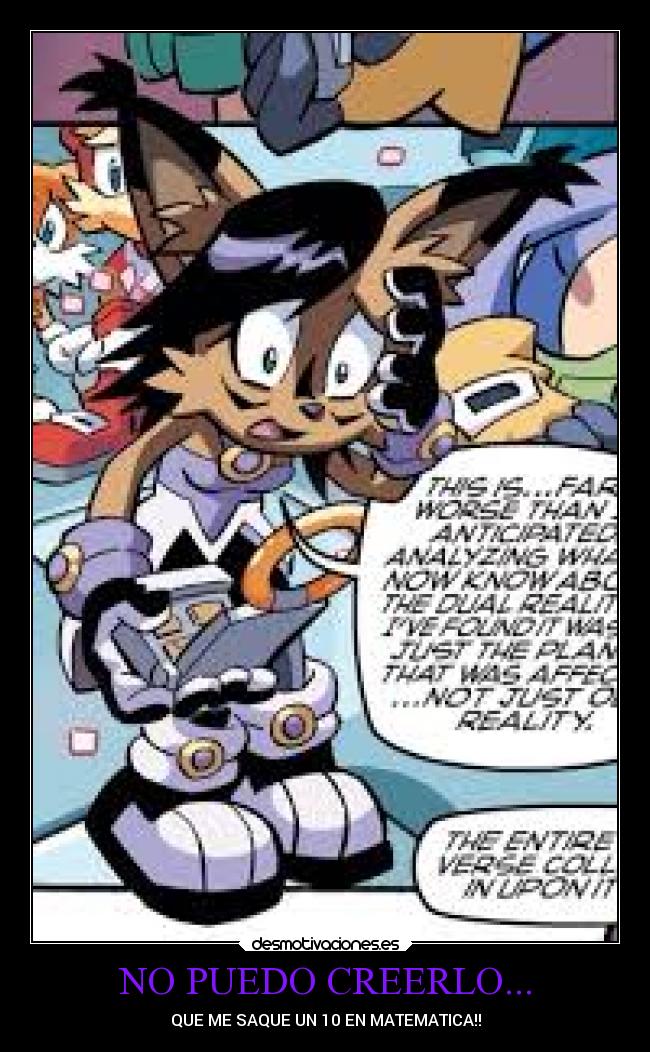 NO PUEDO CREERLO... - QUE ME SAQUE UN 10 EN MATEMATICA!!