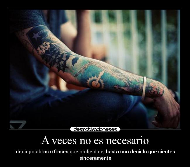 A veces no es necesario - 