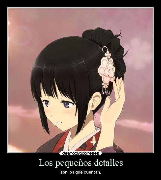 Los pequeños detalles - son los que cuentan.