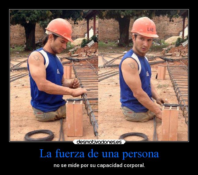 La fuerza de una persona -